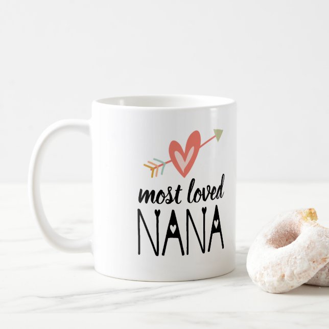 Mug Coeur le plus aimé Nana (Avec donut)