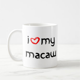 Mug coeur macaw