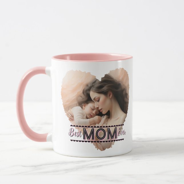 Mug Coeur, meilleure maman jamais (Gauche)
