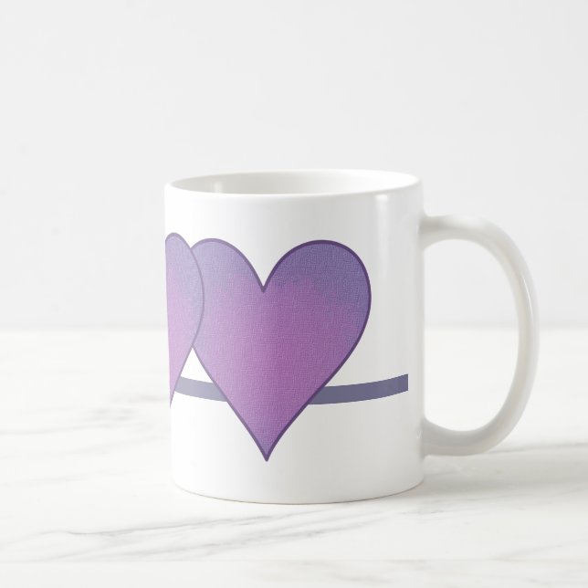 Mug Coeur pourpre (Droite)