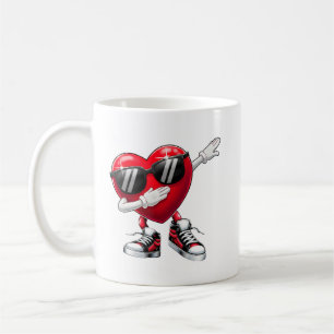 Mug Cœur qui fait le dab Amour Cool Saint-Valentin