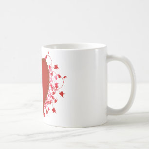 Mug Coeur rouge brillant