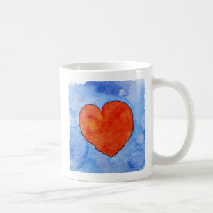 Mug Coeur rouge sur le bleu 2011