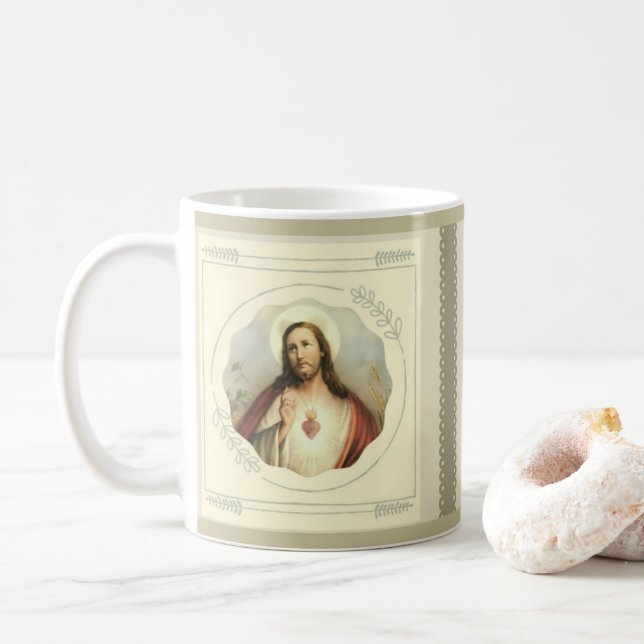 Mug Coeur sacré de Jésus (Avec donut)