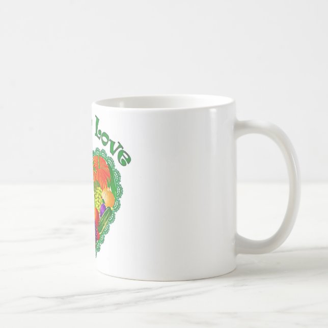 Mug Coeur végétarien d'amour (Droite)
