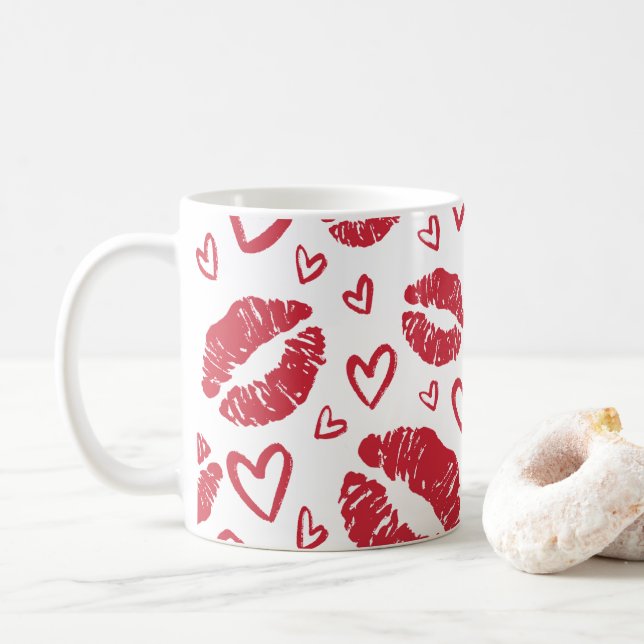 Mug Coeurs (Avec donut)