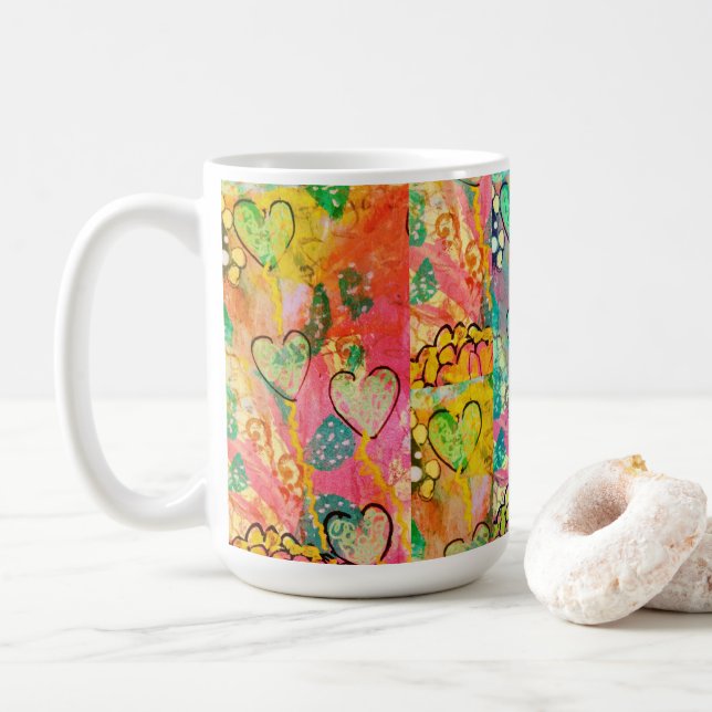 Mug Coeurs à profusion  (Avec donut)