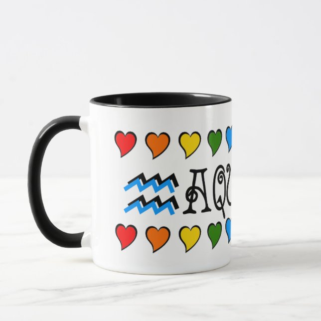 Mug Coeurs Aquarius (Gauche)