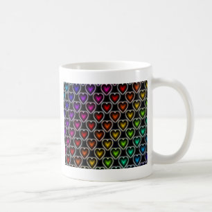 Mug Coeurs arc-en-ciel