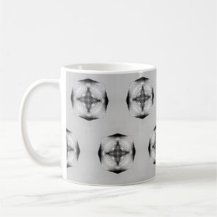 Mug Coeurs carrés de tortues grises noires et blanches