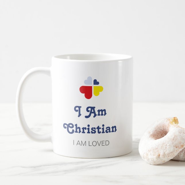 Mug Cœurs Croix (Avec donut)