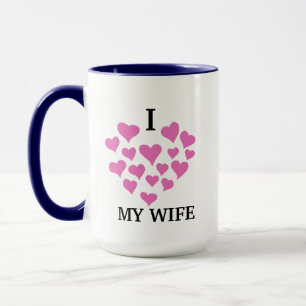 Mug Coeurs d'amour rose mignonne Mug, amie / Cadeau fe