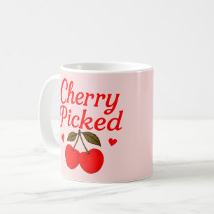 Mug Cœurs de cerises cueillis Cottagecore romantique r