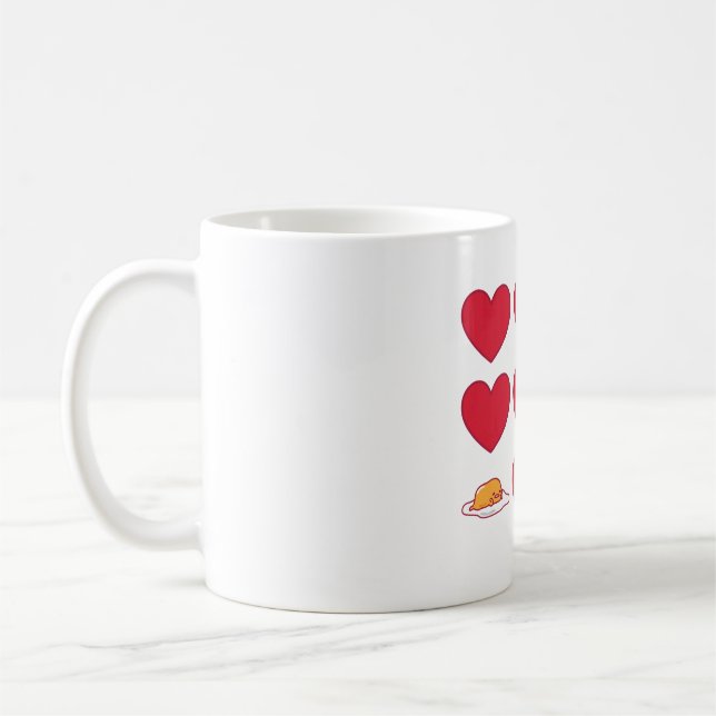 Mug Coeurs de Gudetama _ Oeufs Valentine_s Sweatshirt (Gauche)