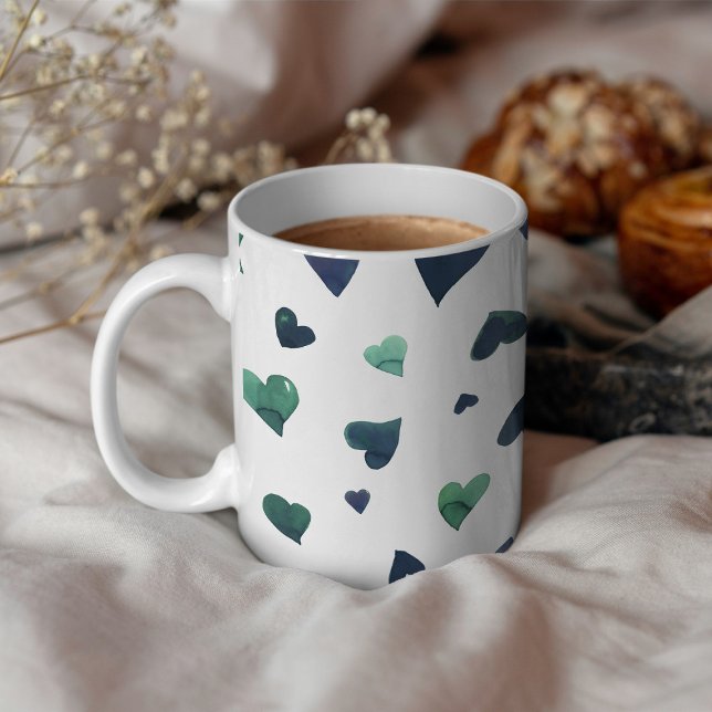 Mug Coeurs de la Saint Valentin - turquoise (Créateur téléchargé)