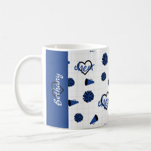 Mug Coeurs de poire bleus, pots de poing, Motif mégap