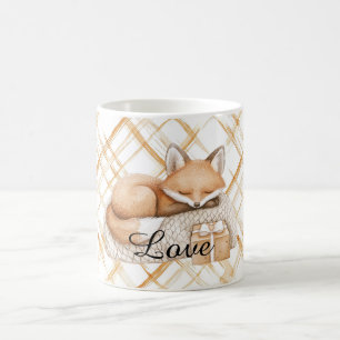 Mug Cœurs de renard d'amour à la crème de pêche au car