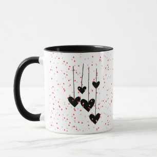 Mug Coeurs Design d'art moderne