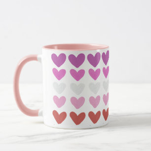 Mug Coeurs Design d'art moderne