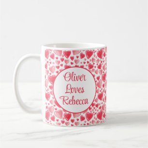 Mug Coeurs et amour Personnalisé