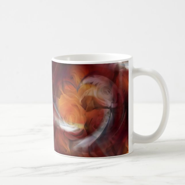Mug Coeurs et Rose (Droite)