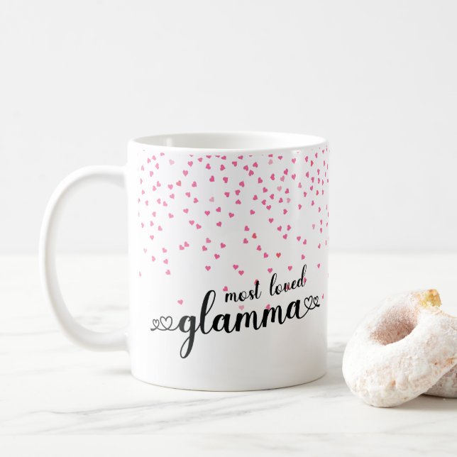 Mug Coeurs le glamour le plus aimé (Avec donut)