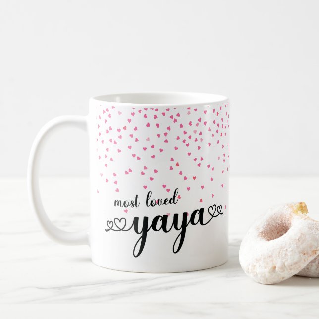 Mug Coeurs le plus aimé Yaya (Avec donut)