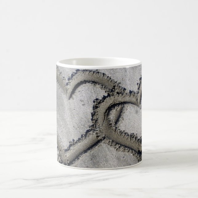 Mug Coeurs liés dans le sable (Centre)