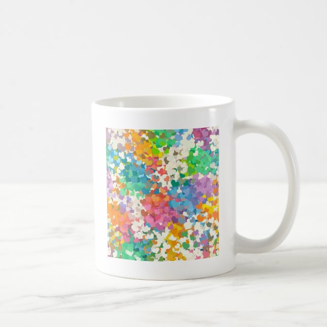 Mug Coeurs Pastel Confetti (Droite)
