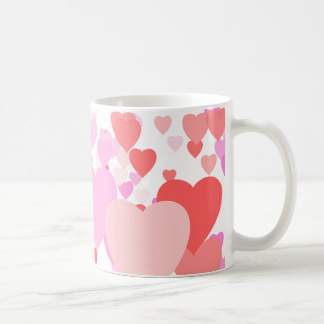 Mug Coeurs - Personalizable (Droite)