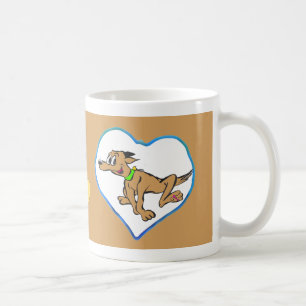 Mug Coeurs photo Brown de la bouillie de café