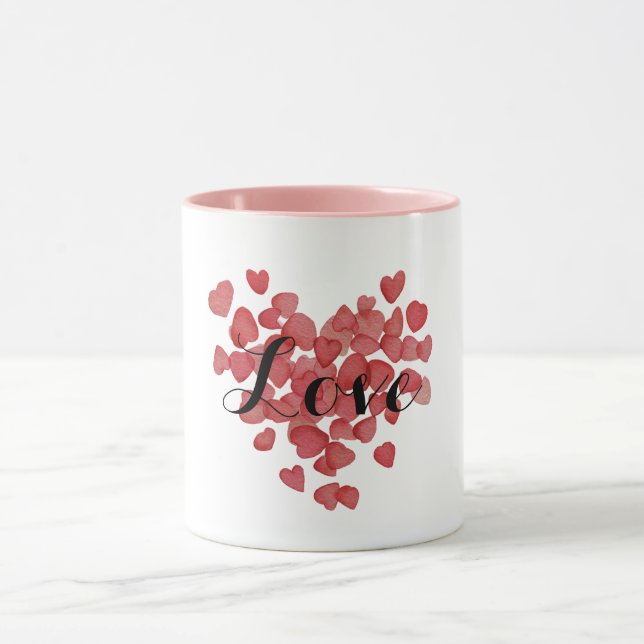 Mug Cœurs rouges  (Centre)