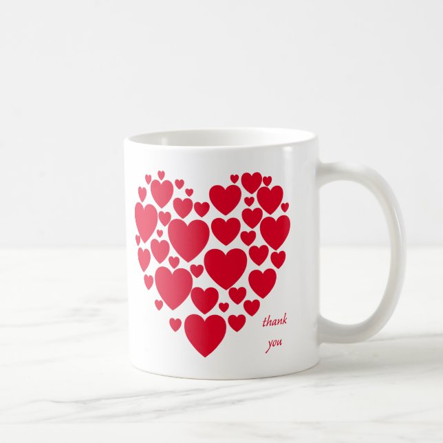 Mug Coeurs rouges (Droite)