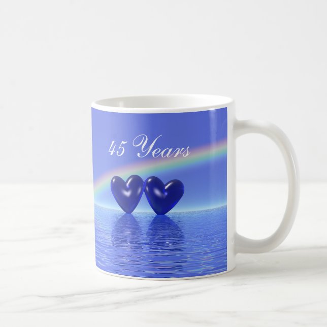 Mug Coeurs saphirs du 45e anniversaire (Droite)