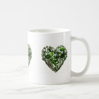 Mug Coeurs verts de feuille