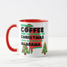 Mug Coffee and Christmas Music in Alabama 