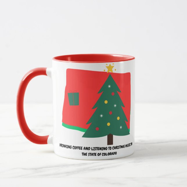 Mug Coffee and Christmas Music in Colorado  (Gauche)