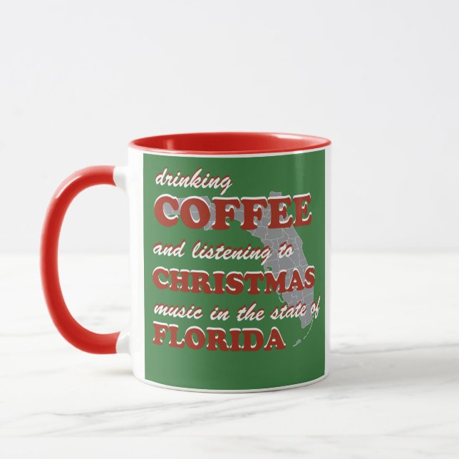 Mug Coffee and Christmas Music in Florida  (Gauche)