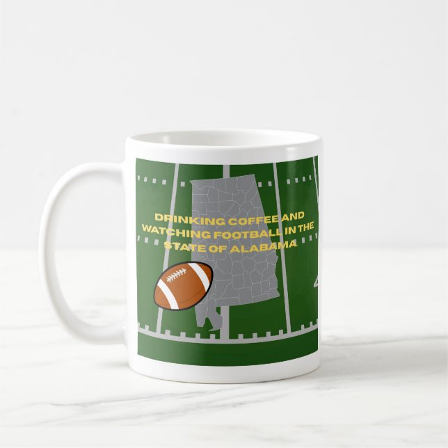 Mug Coffee and Football in Alabama  (Gauche)