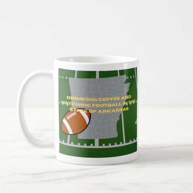 Mug Coffee and Football in Arkansas  (Gauche)