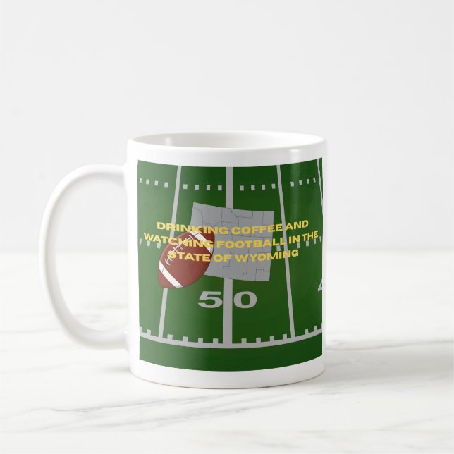 Mug Coffee and Football in Wyoming  (Gauche)