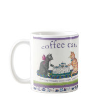 Coffee Cats Chatter sur Cappucinos Crémeux