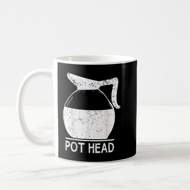 Mug Coffee Lover Pot Head TShirt  (Gauche)