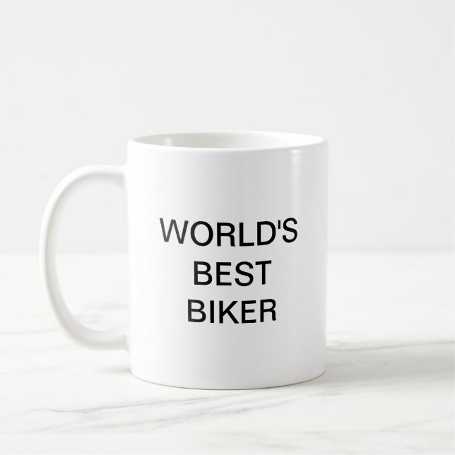 Mug Coffee Mug, le meilleur motard du monde (Gauche)