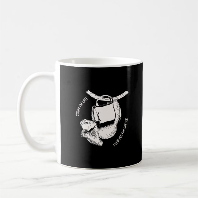 Mug Coffee Sloth (blanc) (Gauche)