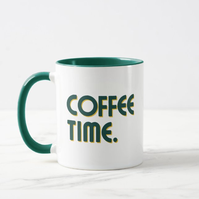 Mug Coffee Time | Simple Minimalist Everyday Coffee (Gauche)
