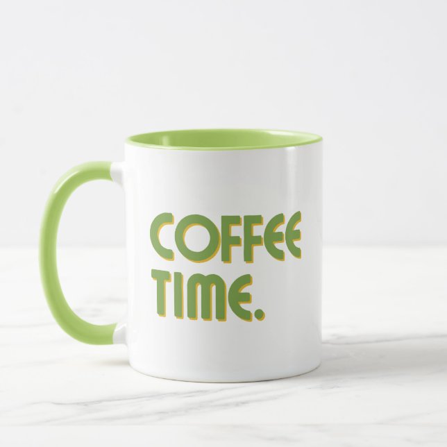 Mug Coffee Time | Simple Minimalist Everyday Coffee (Gauche)