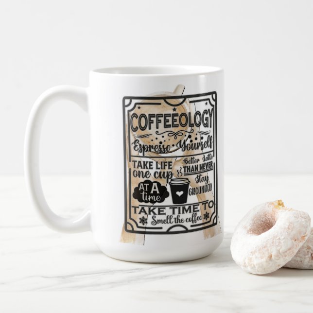 Mug Cofféologie (Avec donut)