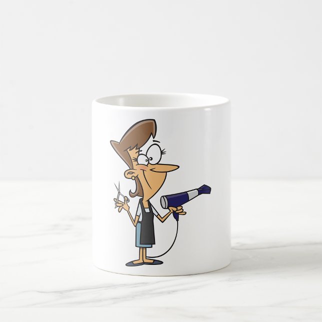 Mug Coiffeur au travail (Créateur téléchargé)