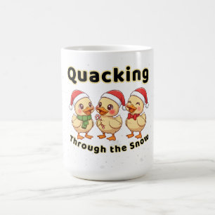 Mug Coin-coin dans la neige Canard Kawaii Drôle